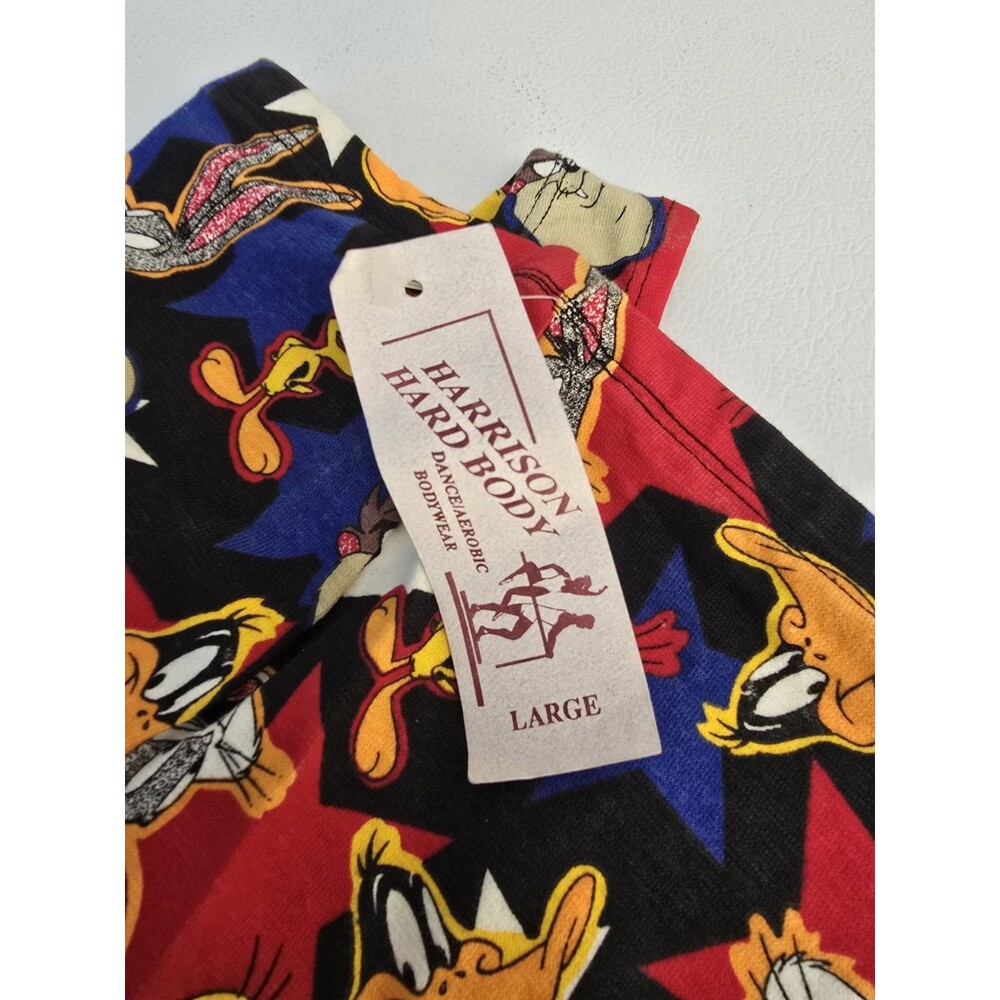 Vintage Looney Tunes Harrison Hard Body Leotard M And Shorts L Dance 90s NWT - Picture 6 of 7